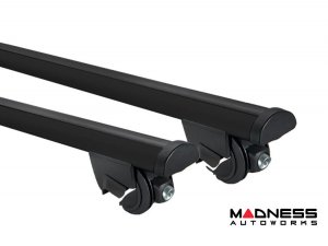 Alfa Romeo Stelvio Roof Rack Cross Bars - for models w/ factory roof rails - Black - StarLock (2018-2025)